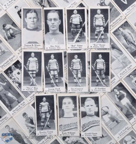 1920s Dominion Chocolate Athletic Stars Complete Card Set of 60