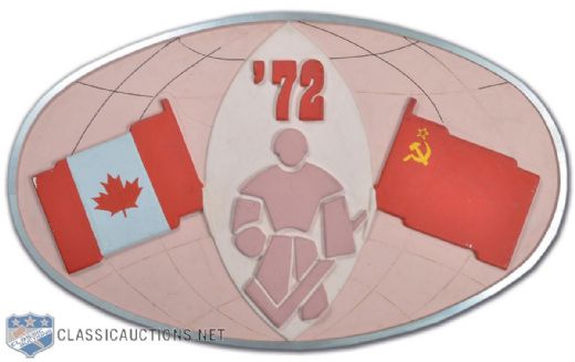 1972 Canada-Russia Series Display from TV Studio Booth in Russia