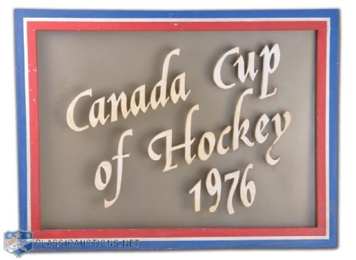 1976 Canada Cup Display Sign from ABC Sports
