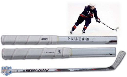 Patrick Kane 2010 Olympics Gold Medal Game Team USA Game-Used Stick - Photo-Matched!