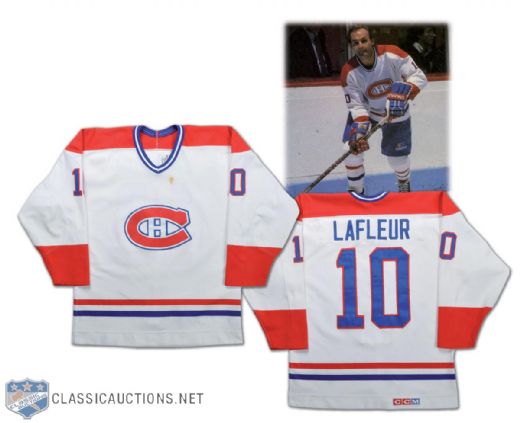 1984-85 Guy Lafleur Signed Game-Worn Montreal Canadiens Jersey