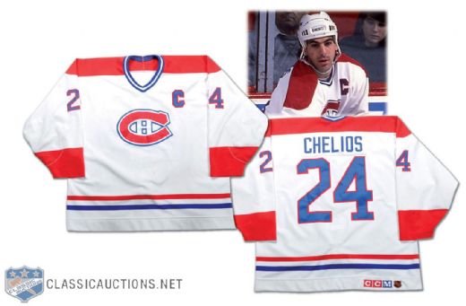 1989-90 Chris Chelios Game-Worn Montreal Canadiens Jersey