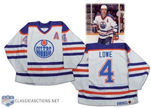 Kevin Lowe 1989-90 Game-Worn Edmonton Oilers Jersey