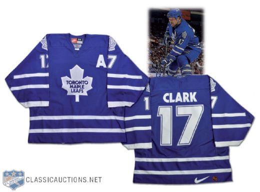 1997-98 Wendel Clark Game-Worn Toronto Maple Leafs Jersey