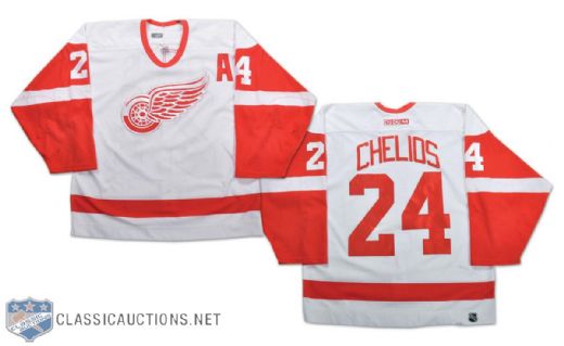 2001-02 Chris Chelios Game-Worn Detroit Red Wings Jersey