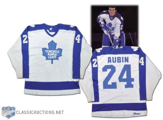 Normand Aubin 1981-82 Toronto Maple Leafs Game-Worn Jersey