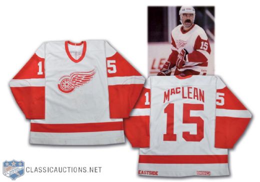 Paul MacLean 1988-89 Detroit Red Wings Game-Worn Jersey