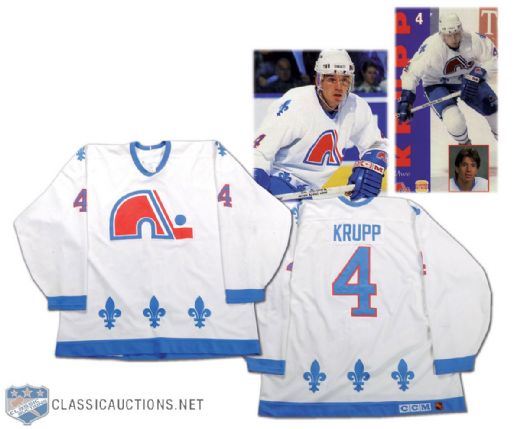 Uwe Krupp 1994-95 Quebec Nordiques Game-Worn Jersey