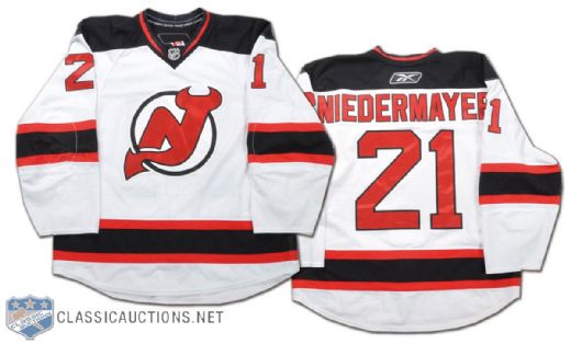 Rob Niedermayer 2009-10 New Jersey Devils Game-Worn Jersey - Photo-Matched!