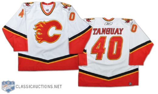 Alex Tanguay 2006-07 Calgary Flames Game-Worn Jersey - Photo-Matched!