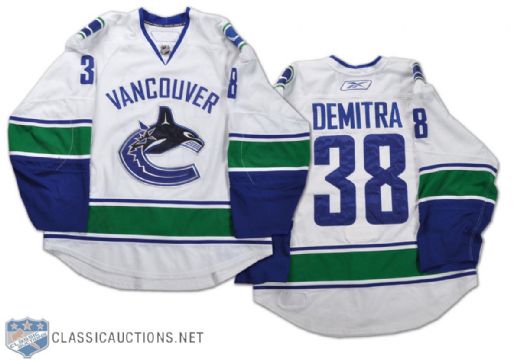 Pavol Demitra 2008-09 Vancouver Canucks Game-Worn Jersey - Photo-Matched!