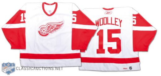 2005-06 Jason Wooley Game-Worn Detroit Red Wings Jersey