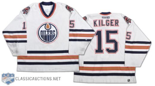 Chad Kilger 2000-01 Edmonton Oliers Game-Worn Jersey