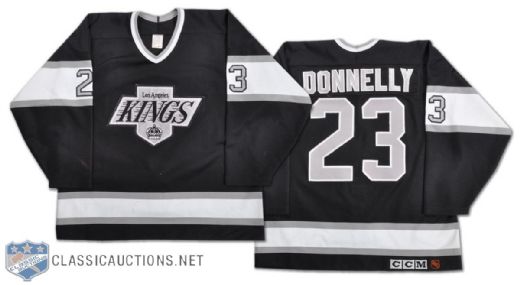 Mike Donnelly 1990-91 Los Angeles Kings Game-Worn Jersey