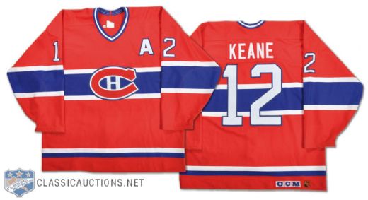 Mike Keane 1994-95 Montreal Canadiens Game-Issued Alternate Captains Jersey