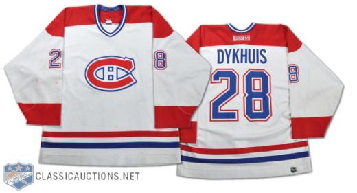 Karl Dykhuis 2000-01 Montreal Canadiens Game-Worn Jersey