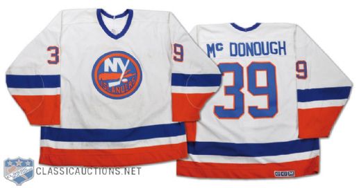 Hubie McDonough 1989-90 Game-Worn New York Islanders Jersey