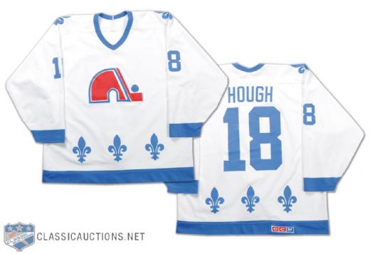 Mike Hough 1988-90 Quebec Nordiques Game-Worn Jersey