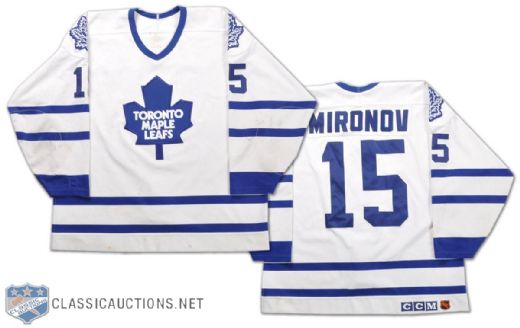 Dmitri Mironov 1993-95 Toronto Maple Leafs Game-Worn Jersey