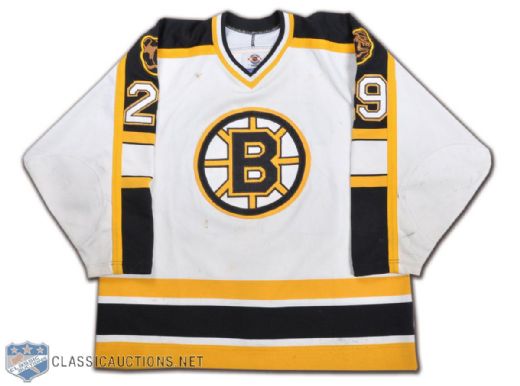 Dennis Vaske 1998-99 Boston Bruins Game-Worn Preseason Jersey