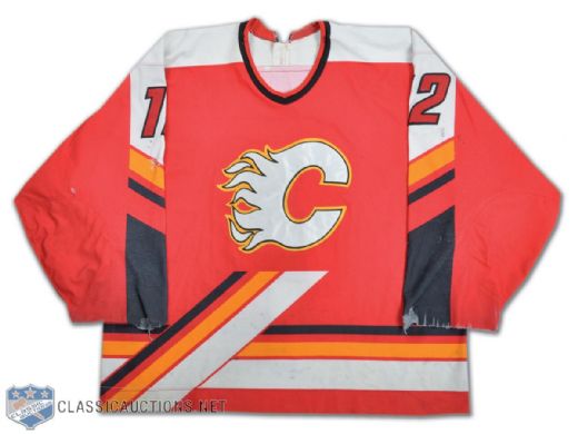 Paul Kruse 1995-96 Calgary Flames Game-Worn Jersey