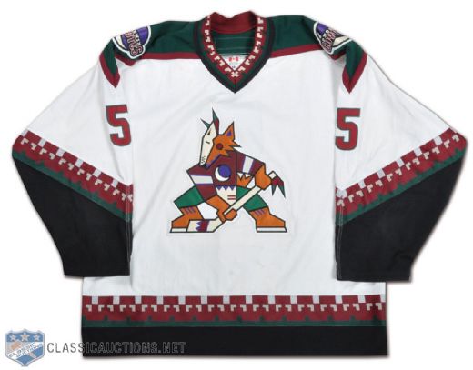 Drake Berehowsky 2002-03 Phoenix Coyotes Game-Worn Home Jersey