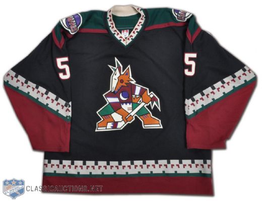 Drake Berehowsky 2002-03 Phoenix Coyotes Game-Worn Road Jersey