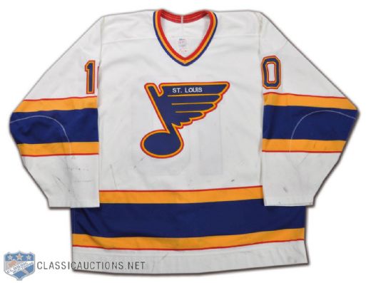 Dave Lowry 1990-91 St. Louis Blues Game-Worn Jersey
