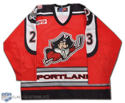 Trent Whitfield 2001-02 AHL Portland Pirates Game-Worn Jersey