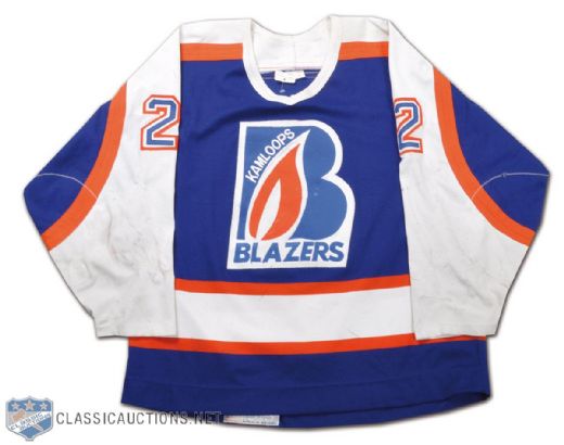 1990-91 WHL Kamloops Blazers #2 Game-Worn Jersey
