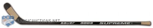 Eric Lindros Game-Used Black Bauer Hockey Stick