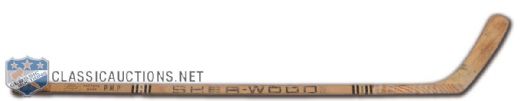 Derek Sanderson Sher-Wood Game-Used Stick