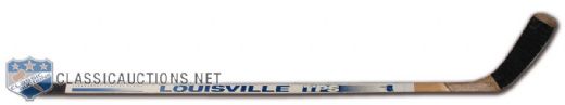 Keith Tkatchuk Game-Used Louisville Hockey Stick