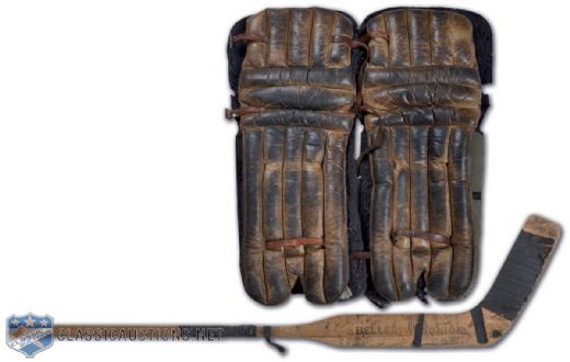 Vintage Hockey Goalie Equipment Collection