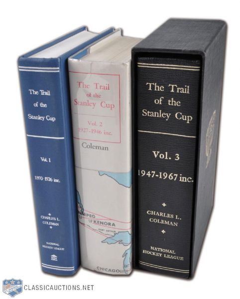 "The Trail of The Stanley Cup" Complete Three-Volume Set