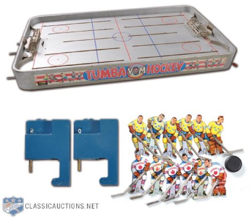 Rare 1950s Stiga Tumba VM Hockey Table Top Hockey Game