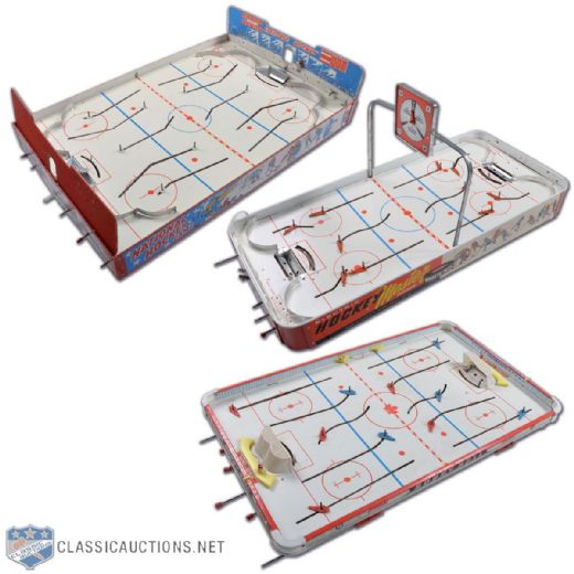 Munro Table Top Hockey Game Collection of 3 - All in Original Boxes