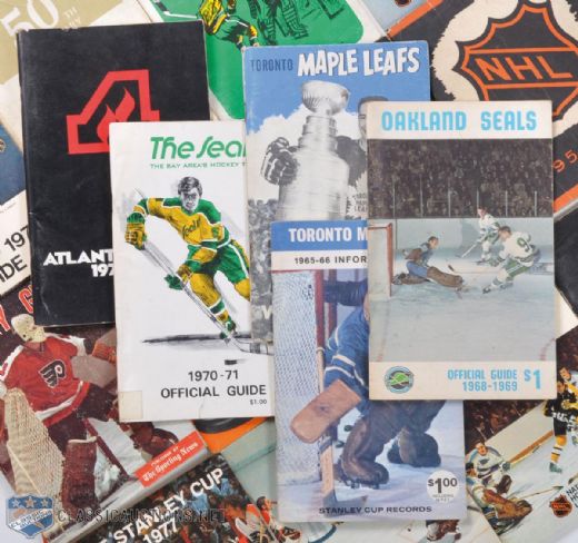 1960s and 70s NHL Team & League Guide Collection of 44