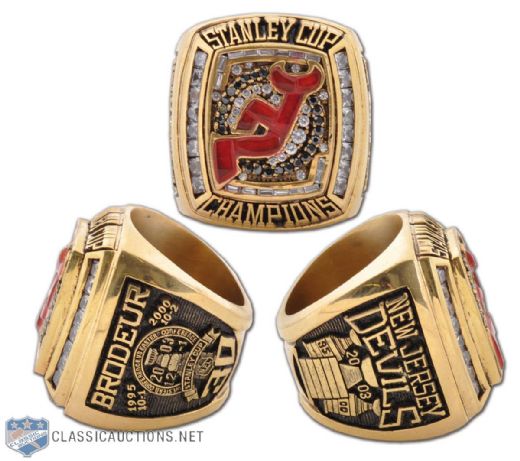 2003 Martin Brodeur New Jersey Devils Stanley Cup Replica Ring