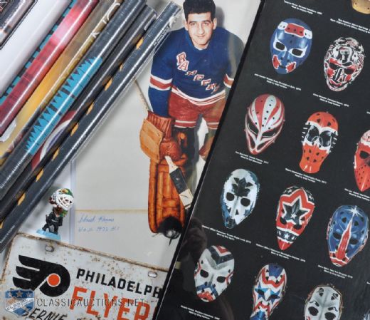 Huge Hockey Goalie Collection of Posters & More