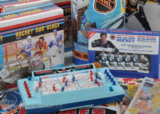 Huge Hockey Memorabilia Lot with Games, Puzzles & More