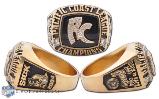 2004 Sacramento River Cats  Pacific Coast League Championship Ring