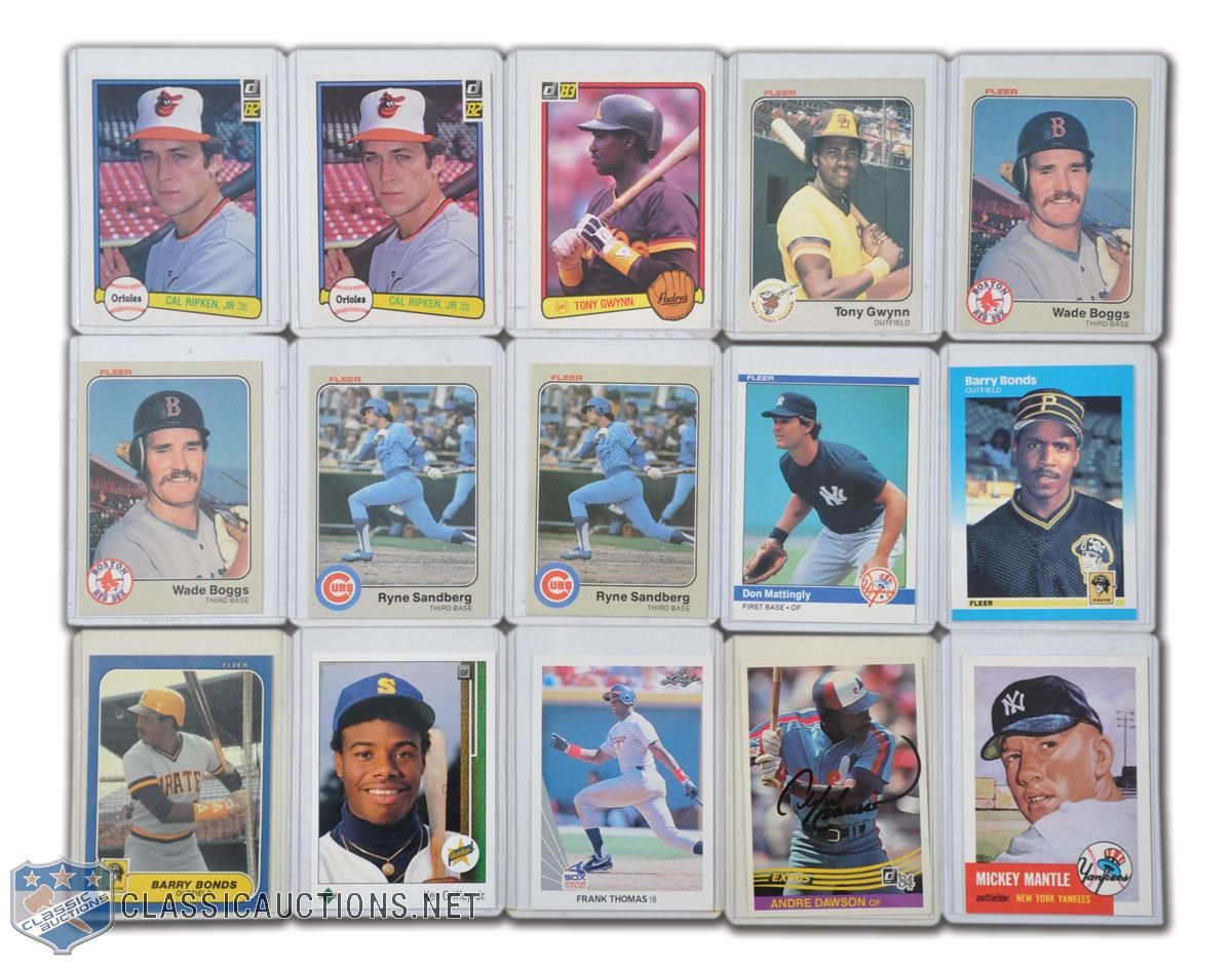 Lot Detail - 1980s Donruss and Fleer Set, Rookie Card and Star Card ...