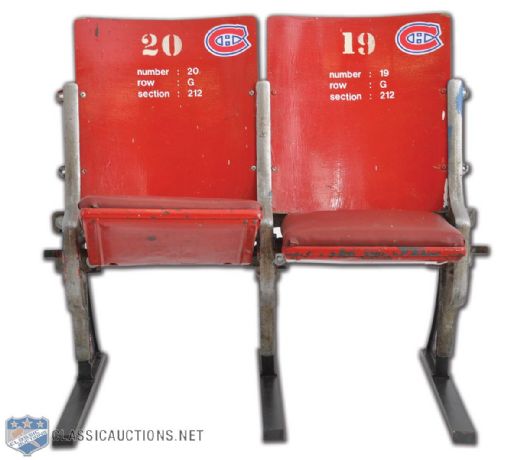 Montreal Forum Red Seats, Set of Two 