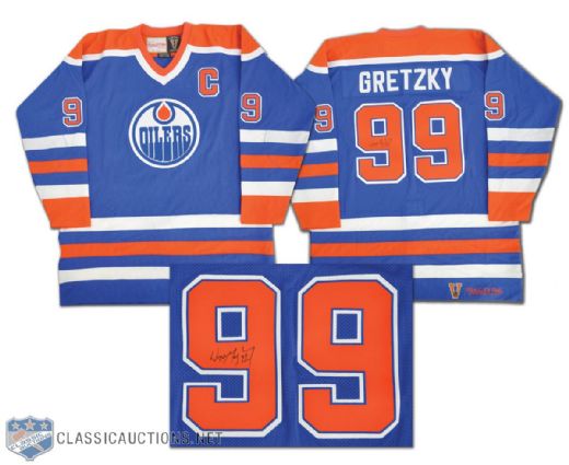 Wayne Gretzky Autographed Edmonton Oilers Mitchell & Ness Replica Jersey