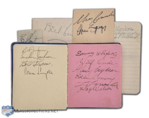 1930s Autograph Book, Featuring Worters, Jackson, Smythe, Day and Lionel & Charlie Conacher
