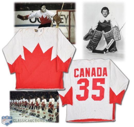 Tony Esposito 1972 Canada-Russia Series Game-Worn Jersey With Photo And Video Reference