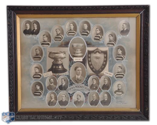 Incredible 1903 Ottawa Senators Stanley Cup Champions Master Photograph (35” x 42 ½”)