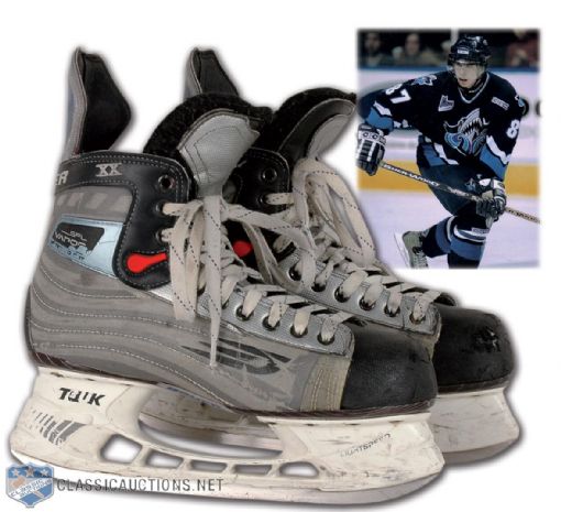Sidney Crosbys Major Junior Rimouski Oceanic and Team Canada Game-Used Skates