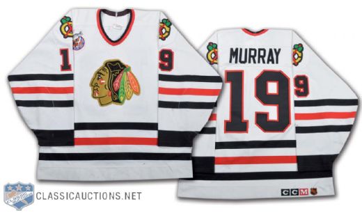 Troy Murrays 1992-93 Chicago Black Hawks Game-Worn Jersey